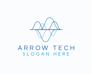 Biotechnology Tech Waves logo design