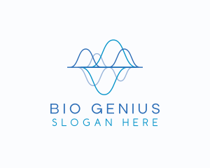 Biotechnology - Biotechnology Tech Waves logo design