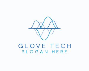 Biotechnology Tech Waves logo design