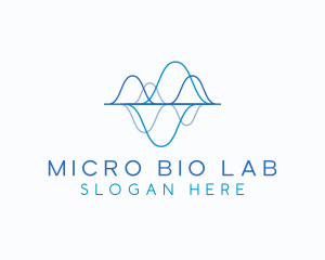 Biotechnology Tech Waves logo design