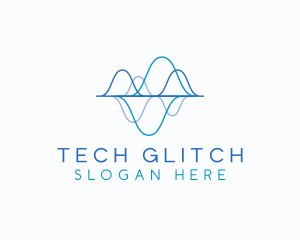 Biotechnology Tech Waves logo design