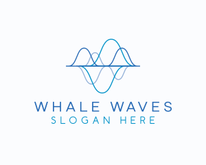 Biotechnology Tech Waves logo design