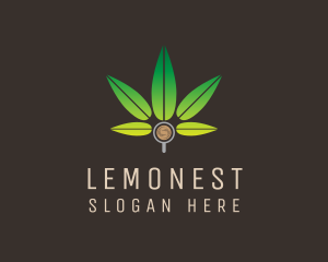 Vape - Coffee Marijuana Leaf logo design