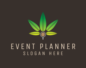 Marijuana - Coffee Marijuana Leaf logo design