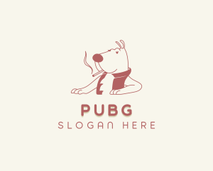 Animal Dog Smoking Logo