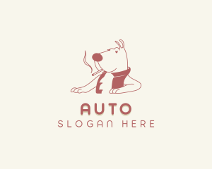 Animal Dog Smoking Logo