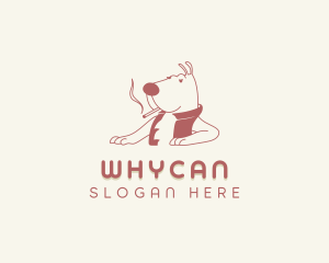 Smoking - Animal Dog Smoking logo design