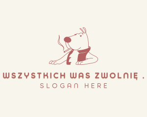 Animal Dog Smoking logo design