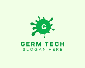 Viral Bacteria Virus logo design