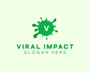 Viral Bacteria Virus logo design