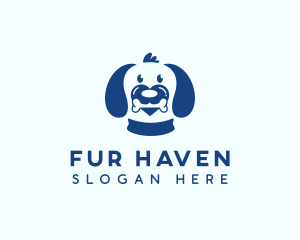 Fur - Puppy Dog Heart logo design