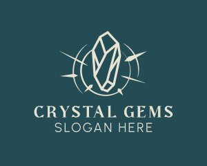 Sparkle Jewel gem logo design