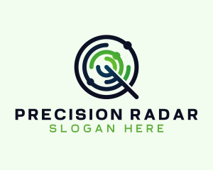 Radar - Telecommunication Radar Q logo design