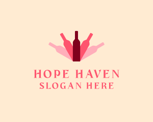 Wine Store - Wine Bottle Liquor logo design