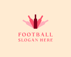 Alcohol - Wine Bottle Liquor logo design