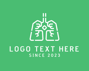 Lung Cancer - Medical Respiratory Lungs logo design