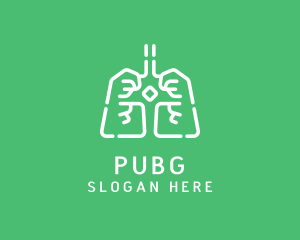 Medical Respiratory Lungs Logo