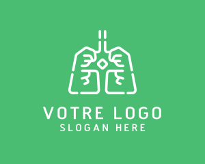 Medical Respiratory Lungs Logo