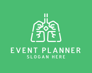 Medical Respiratory Lungs Logo