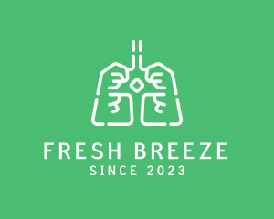 Inhale - Medical Respiratory Lungs logo design