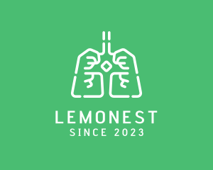 Breathing - Medical Respiratory Lungs logo design