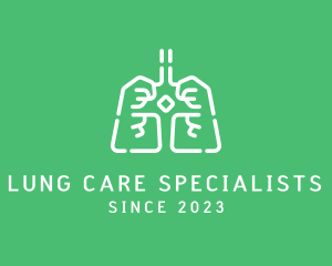 Pulmonologist - Medical Respiratory Lungs logo design