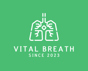 Lung - Medical Respiratory Lungs logo design