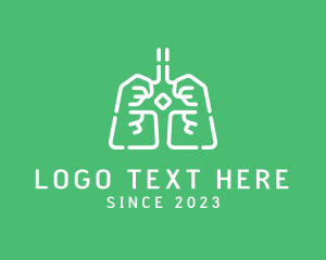 Medication - Medical Respiratory Lungs logo design