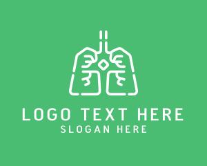 Medical Respiratory Lungs Logo