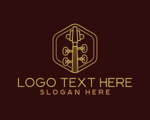 Musical Instrument - Violin Musical Instrument logo design