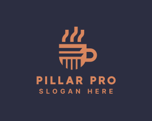 Pillar Coffee Mug  logo design