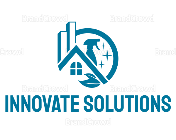 Blue House Disinfection Logo