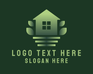 Leaf - Green House Yard Garden logo design