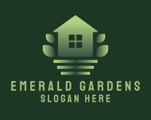 Green House Yard Garden logo design