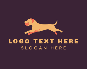 Pet Puppy Dog Fetch logo design