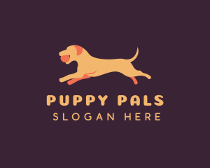 Pet Puppy Dog Fetch logo design