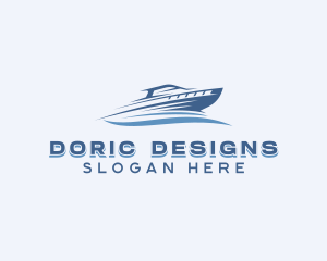 Yacht Cruise Ship Logo