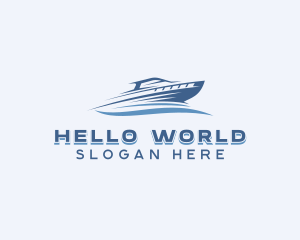 Yacht Cruise Ship Logo