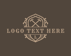Log - Hammer Carpentry Construction logo design