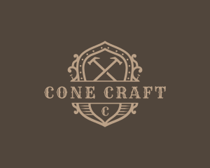 Hammer Carpentry Construction logo design