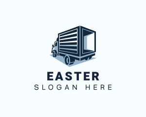Distribution - Truck Courier Freight logo design