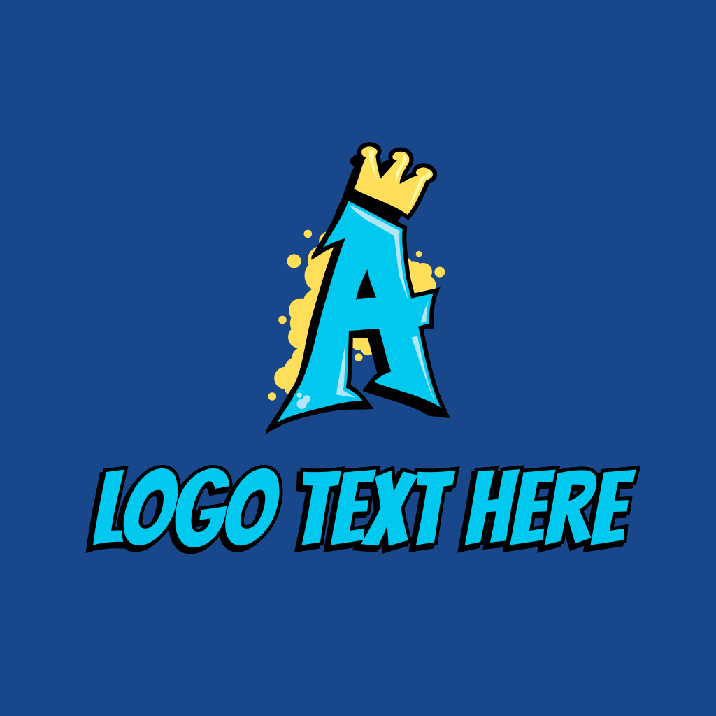 Crown Letter A Graffiti Logo BrandCrowd Logo Maker