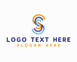 App - Telecommunication Tech Company Letter S logo design