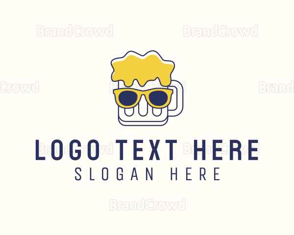 Fancy Beer Mug Logo