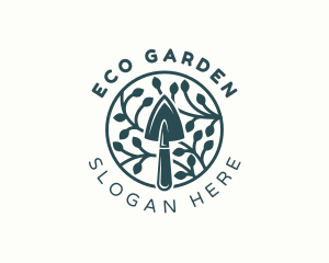 Trowel Leaf Gardening logo design