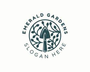 Trowel Leaf Gardening logo design