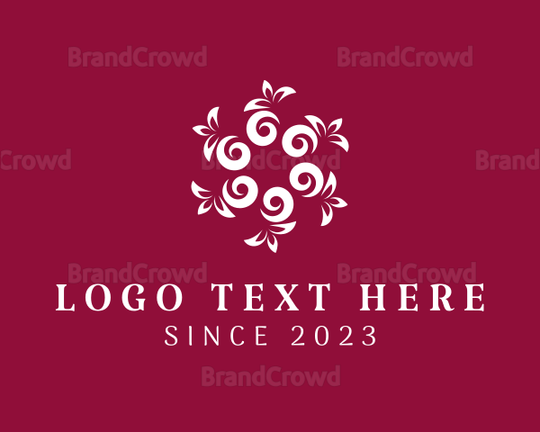 Floral Pattern Decoration Logo