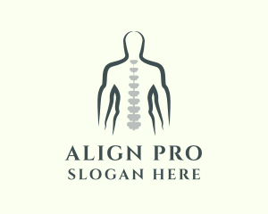 Posture - Chiropractor Spine Treatment logo design