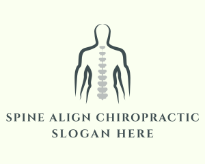 Chiropractor Spine Treatment logo design