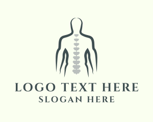 Chiropractor Spine Treatment Logo